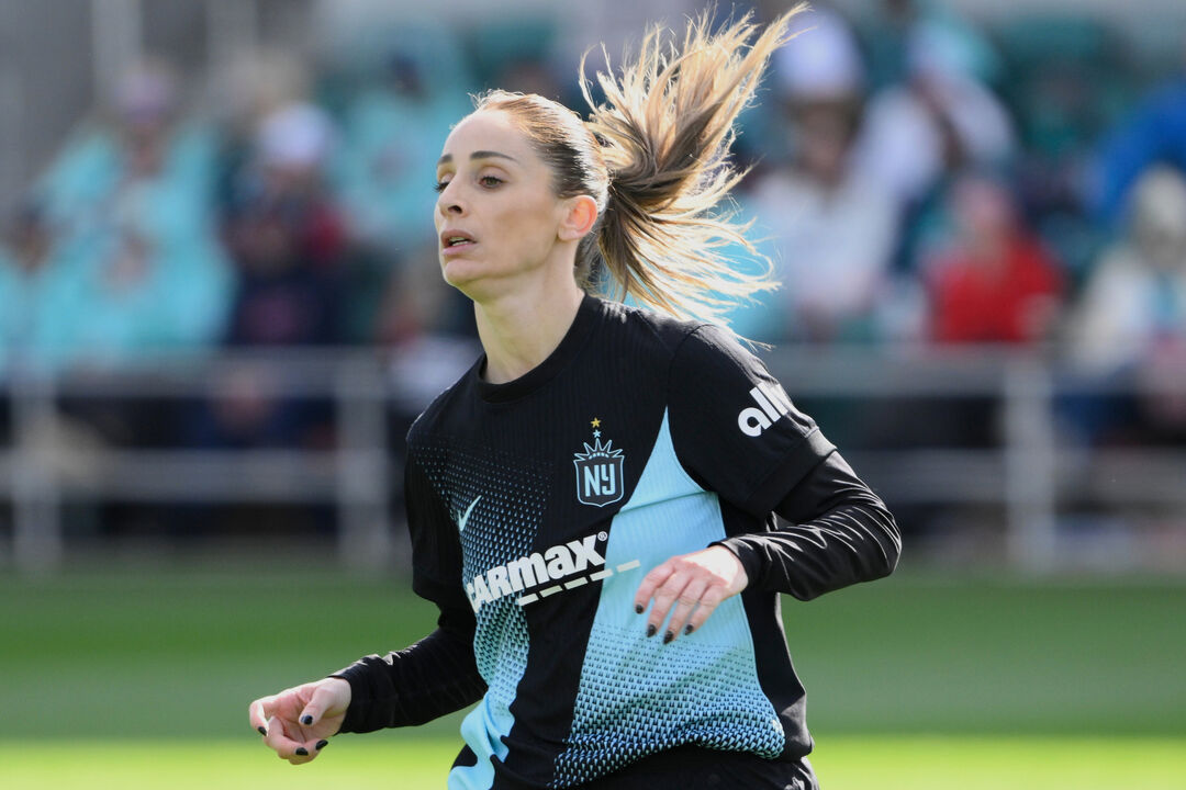 FILE - Gotham FC forward Esther González in action against the Kansas City Current during an NWSL soccer match, Saturday,