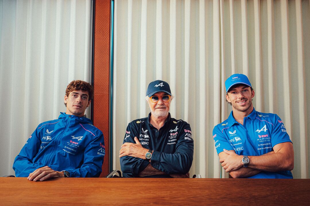 Colapinto, Flávio Briatore e Gasly 