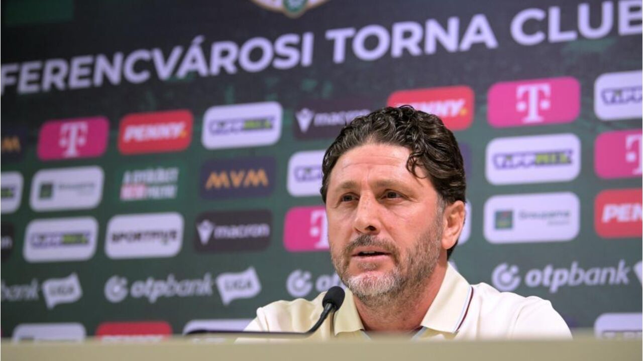 Trabzonspor's head coach Fatih Tekke attends a press conference in
