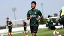 Luis Suárez em ação durante um dos mais recentes treinos do Sporting