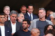 Pedro Proença na tribuna da Luz, com Jorge Jesus