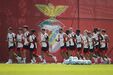 Treino do Benfica na véspera do jogo com o Hearts
