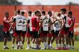 Marco Silva no treino do Benfica