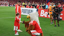 Salvador com Rafa antes do Benfica-Estoril