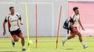 Lenglet e Tomás Araújo juntos no treino