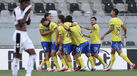 Jogadores do Arouca festejam em Guimarães