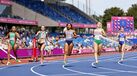 Arialis Gandulla, à esquerda, nos Europeus de atletismo em Birmingham