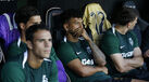 Luis Suárez  no banco do Sporting na Reboleira