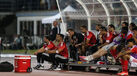 Marco Silva atento junto ao banco de suplentes do Benfica