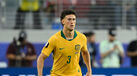 Australia's Alessandro Circati (3) controls the ball during the World Cup Group D soccer match between Paraguay and Australia in