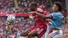 Momento do jogo entre Liverpool e Nottingham Forest