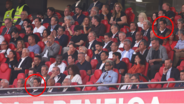 Rui Costa e Pedro Poença distantes na Tribuna da Luz