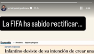 Enrique Riquelme deixou um apelo a Florentino Pérez nas suas redes sociais