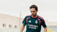 Bernardo Silva no treino do Real
