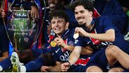 João Neves e Vitinha na conquista da Liga dos Campeões