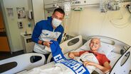 Farioli e a sua equipa visitam crianças no Hospital de São João