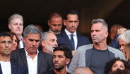 Pedro Proença na tribuna da Luz, com Jorge Jesus