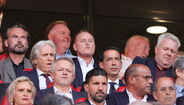 Pedro Proença na tribuna da Luz, com Jorge Jesus