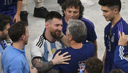 Messi com o pai