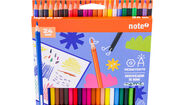 Lápis de cor com 24 unidades da marca Note, ideal para o regresso às aulas