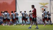 Marco Silva no treino do Benfica