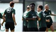 Irankunda realizou o primeiro treino no relvado