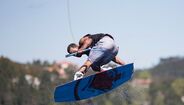 Atleta em ação no Campeonato de Wakeboard Cable 2026 na Sertã