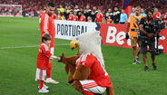 Salvador com Rafa antes do Benfica-Estoril