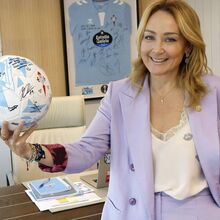 Il presidente commenta il sorteggio: «Il primo incontro con mio marito fu Celta-Juventus»