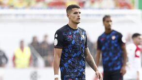 Erik Lamela em ação pelo Sevilha
