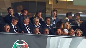 Jorge Jesus na tribuna do Cidade de Coimbra
