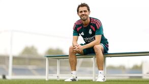 Bernardo Silva no 1.º dia no Real Madrid
