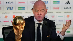 Gianni Infantino, presidente da FIFA, na Cidade do México