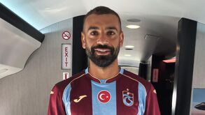 Mohamed Salah com a camisola do Trabzonspor