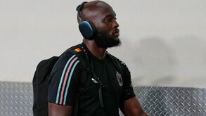 Lukaku antes do jogo da Bélgica frente a Espanha no Mundial'2026