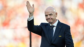 Gianni Infantino, presidente da FIFA, na final do Mundial'2026