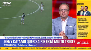 Vítor Pinto: «Geny Catamo renovou pelo Sporting e meio ano depois já quer sair? Calma»