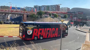 O novo design do autocarro do Benfica para a temporada 2026/27
