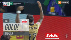 Entrada de leão na 2.ª parte: remate cruzado de Zalazar deixa Sporting em vantagem frente ao E. Amadora