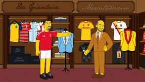 Ivanovic apresentado no Lens em versão... Simpsons