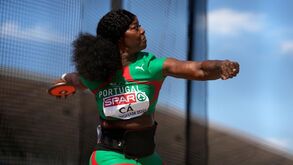 Liliana Cá na final do lançamento do disco nos Europeus de atletismo
