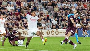 Hearts-Benfica, 1-1