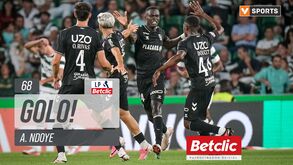 Zalazar perdeu a bola e Ndoye cabeceou para o 3-2: o golo do V. Guimarães que deixou Alvalade em suspenso