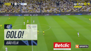 'Túnel' e finalização de pé esquerdo: João Félix entra no campeonato saudita com grande golo