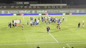 Ambiente de comunhão e festa: os instantes que se seguiram ao apito final do Rio Ave-FC Porto