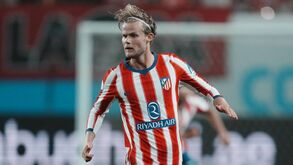 Hjulmand com a camisola do Atlético Madrid