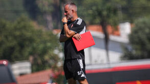Sérgio Fonseca durante um treino do AVS SAD