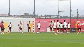 Treino do Benfica no Seixal