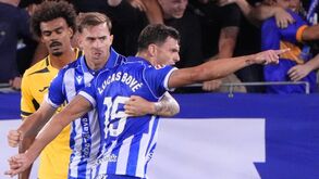 Lucas Boye celebra o golo solitário