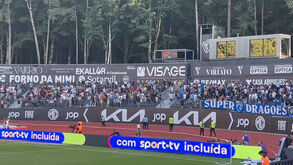Houve confusão ao intervalo na bancada portista